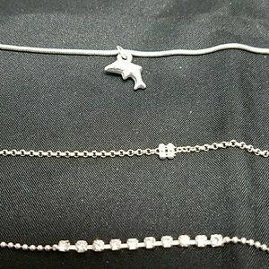Lot of 3 ankle bracelets